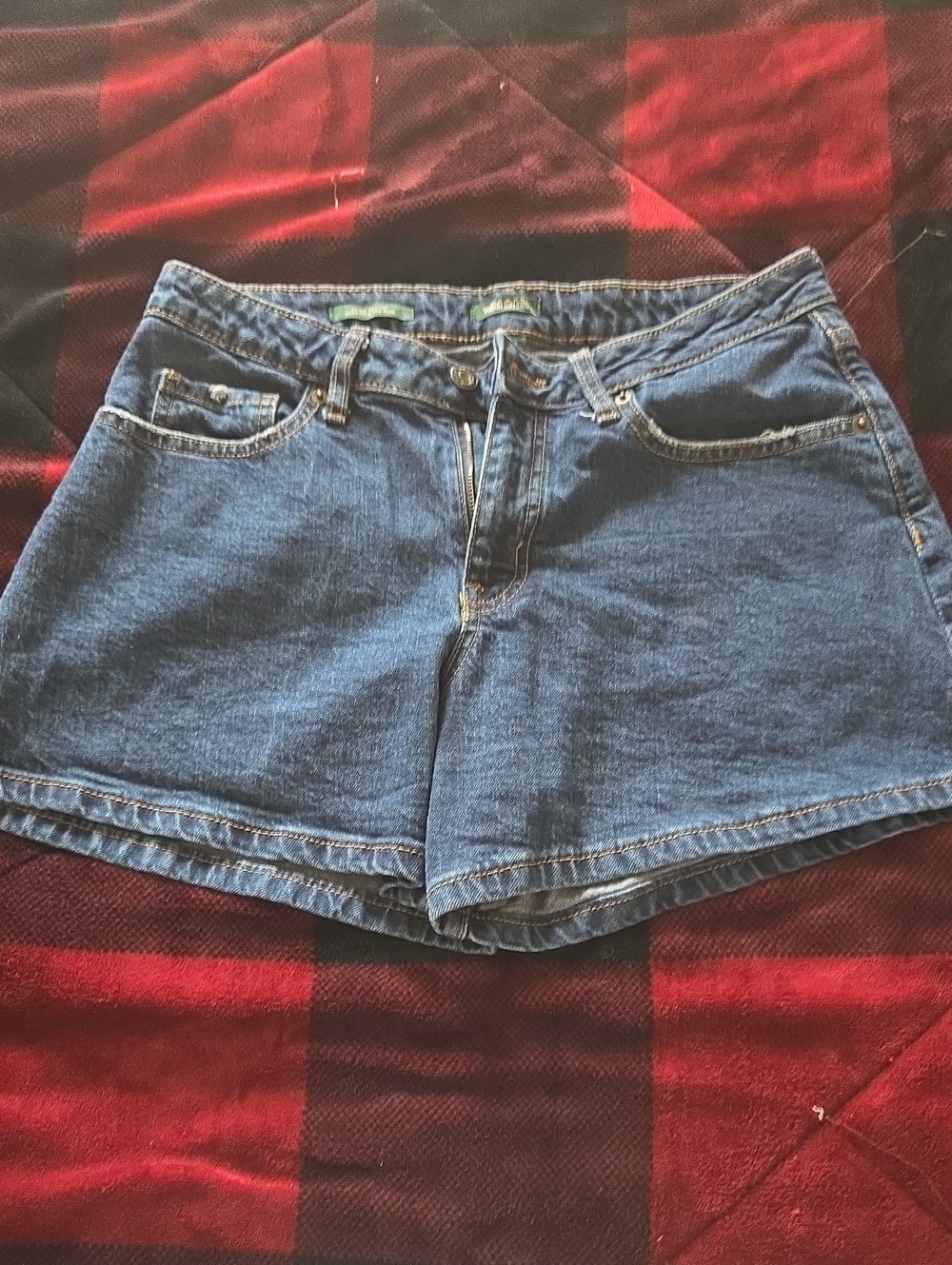 wild fable Blue Denim High-Rise Shortie Shorts